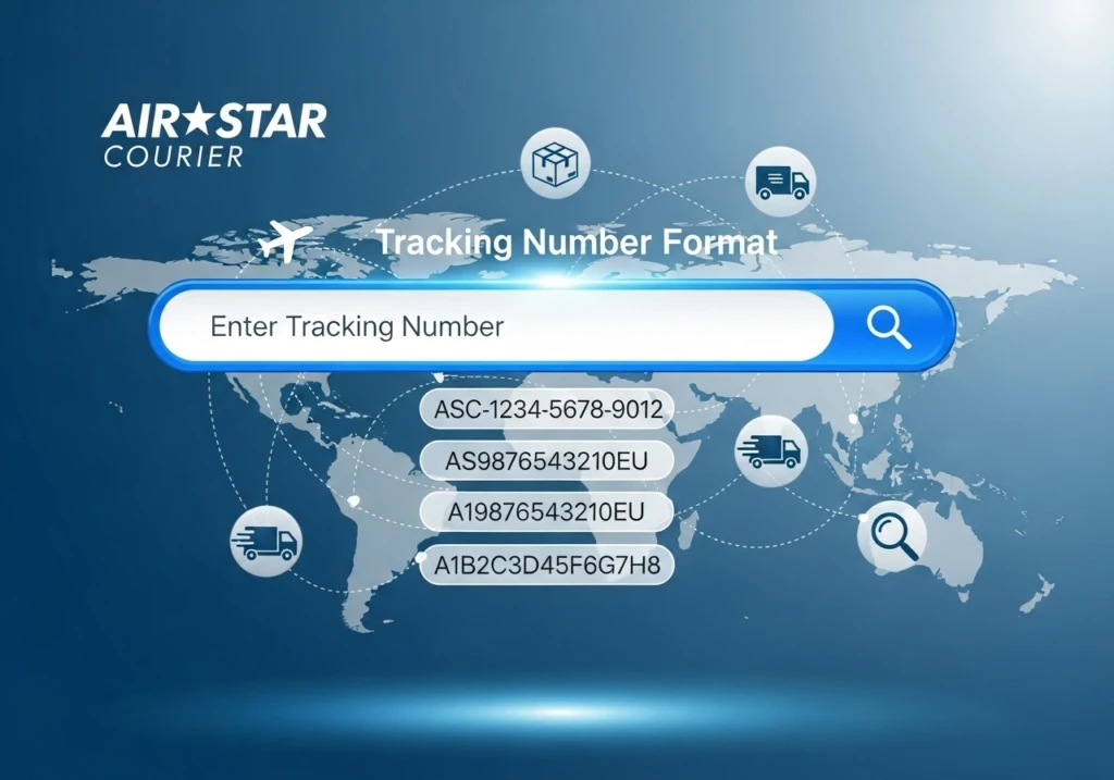 Air Star Courier Tracking Number Format