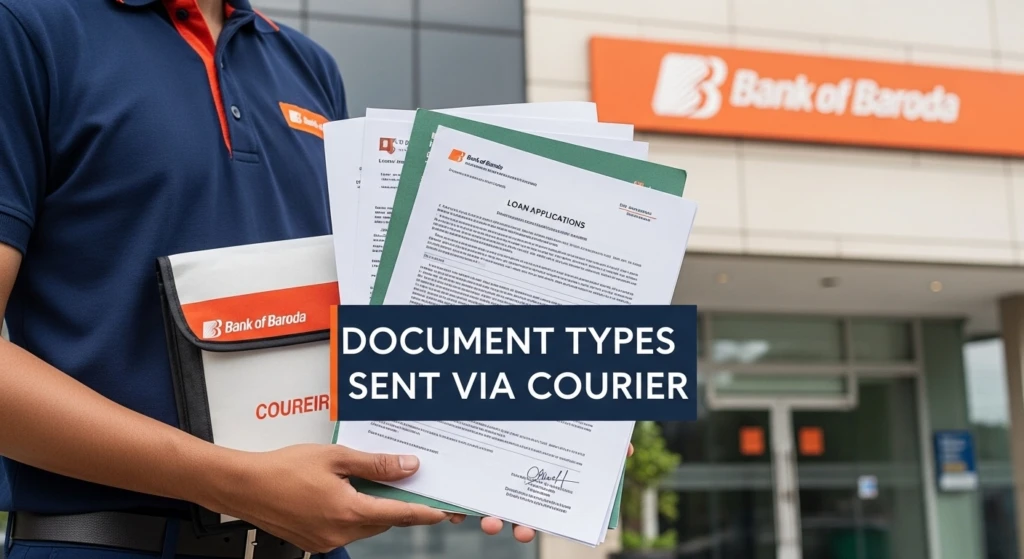 Bank of Baroda Document Types Sent via Courier