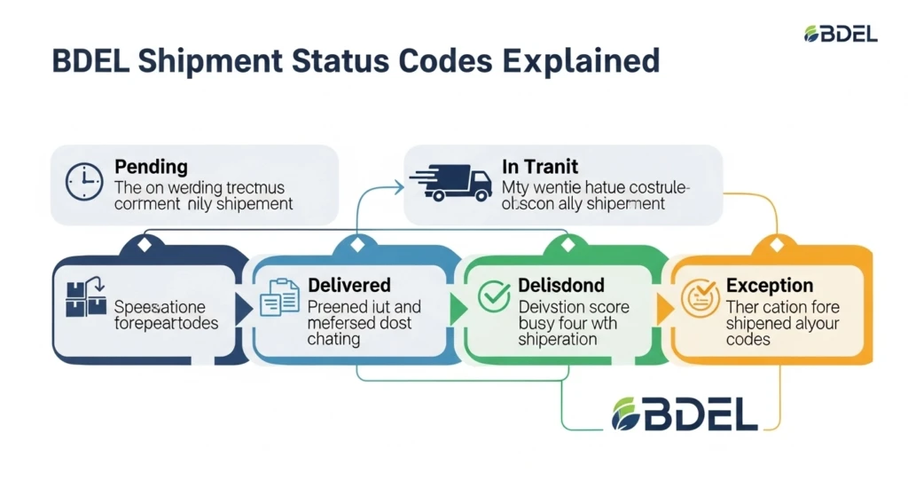 BDEL Shipment Status Codes Explained