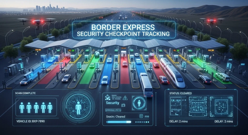 Border Express Security Checkpoint Tracking