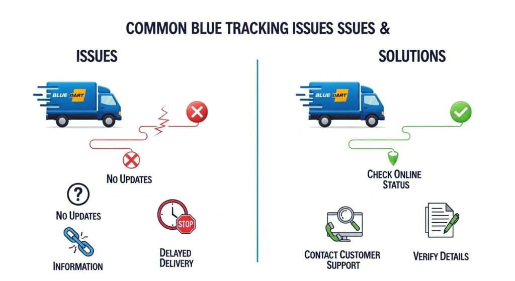 Common Blue Dart Tracking Issues and Solutions