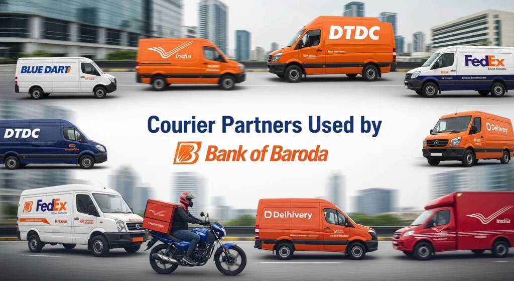 Courier Partners Used by Bank of Baroda