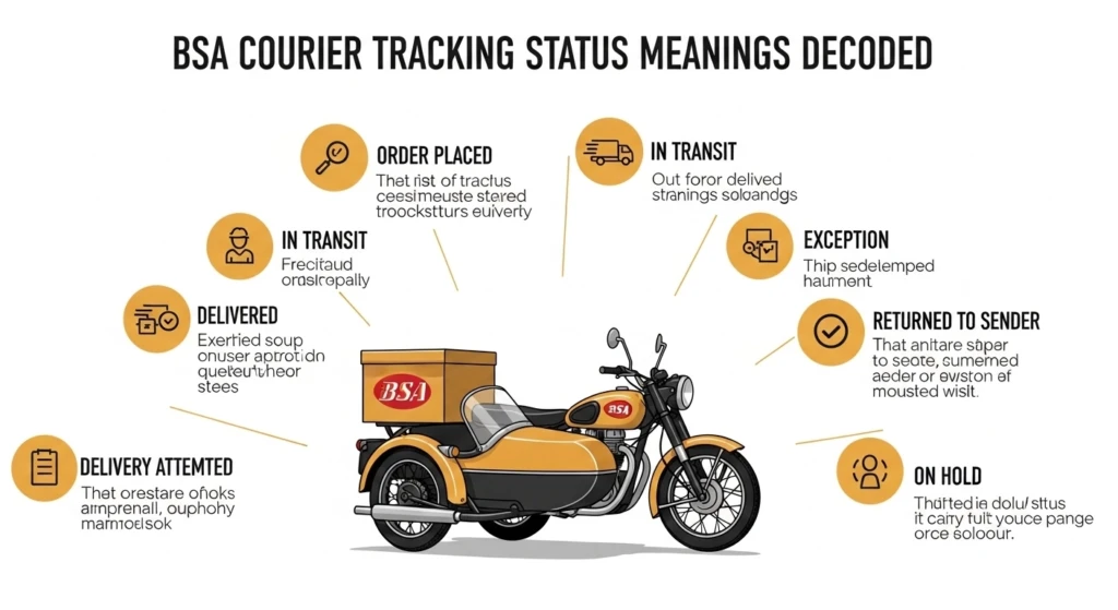 BSA Courier Tracking Status Meanings Decoded
