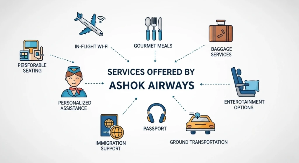 Services Offered by Ashok Airways