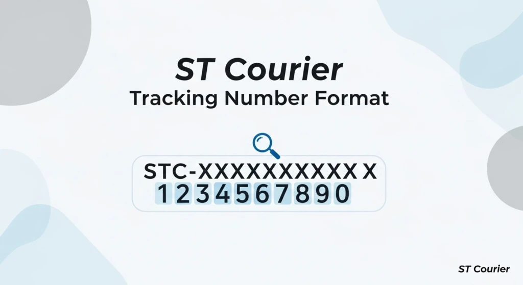 ST Courier Tracking Number Format