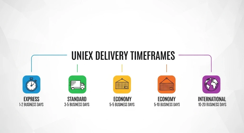 UNIEX Delivery Timeframes